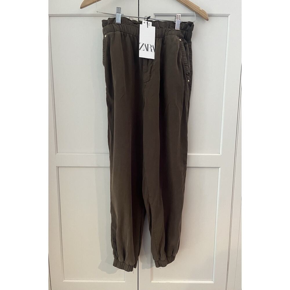 ZARA high waisted pants size XS brown NWT